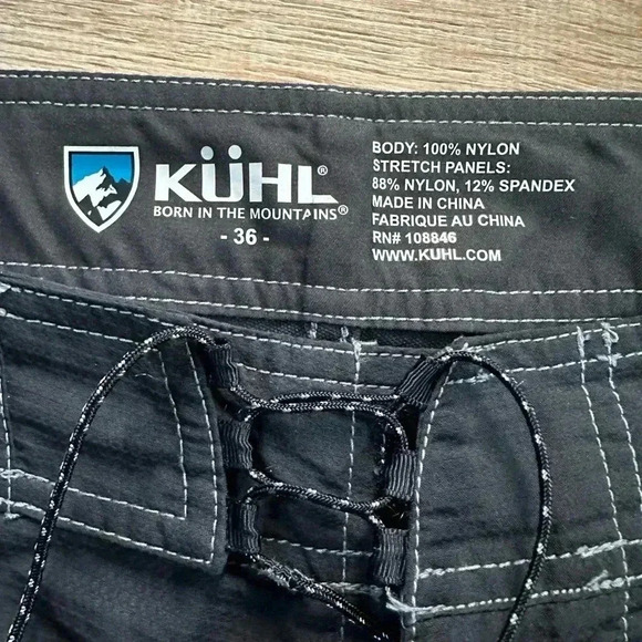 Kuhl Men's  Mutiny Board Short Black Size 36 - Picture 7 of 11